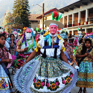 Pastorela Dances in Michoacán Maringuia Mask San Lorenzo
